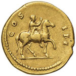 ADRIANO (117 - 138 D.C.) AUREO C. 406  AU  ... 