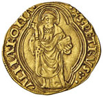 ROMA - PIO II (1458 - 1464) DUCATO  M. 5  AU ... 