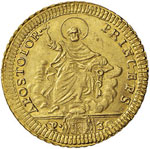 ROMA - PIO VI (1775 - 1799) DOPPIA 1783 M. 3 ... 