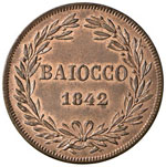ROMA - BAIOCCO 1842 A. XI PAG. 270  CU  GR. ... 