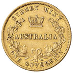 AUSTRALIA - STERLINA 1870 KM. 4  AU  GR. 7,98