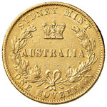 AUSTRALIA - STERLINA 1870 KM. 4  AU  GR. 7,97