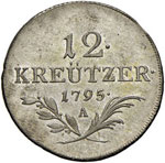 AUSTRIA - DODICI KREUZER 1795 A KM. 2137  AG ... 