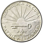 CUBA - PESO 1953 KM. 29  AG  GR. 26,82