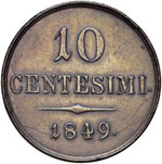 MILANO - DIECI CENTESIMI 1849 MIR. 531  CU  ... 