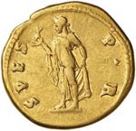 ADRIANO (117 - 138 D.C.) AUREO  RIC. 274  AU ... 