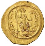 GIUSTINO II (565 - 578) SOLIDO OFFICINA B ... 
