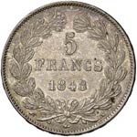 FRANCIA  - CINQUE FRANCHI 1848 A KM. 749.1  ... 