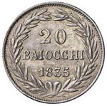 BOLOGNA - VENTI BAIOCCHI 1835 A. V PAG. 166  ... 