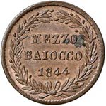 BOLOGNA - MEZZO BAIOCCO 1844 A. XIV PAG. 227 ... 