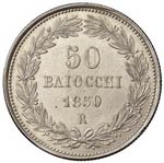 ROMA - CINQUANTA BAIOCCHI 1850 A. V PAG. 400 ... 