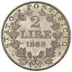 ROMA - DUE LIRE 1868 A. XXIII PAG. 560  AG  ... 