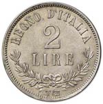DUE LIRE 1863 TORINO PAG. 509  AG  GR. 10,02 ... 