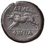 SICILIA - PHINTIAS (287 – 279 A.C.) AE 20 ... 