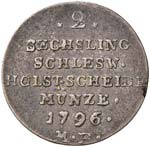 GERMANIA - DUE SECHSLING 1796 MF KM. 120  AG ... 