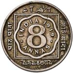 INDIA - OTTO ANNAS 1919 KM. 520  NI  GR. ... 