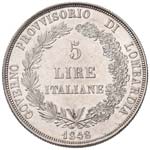 MILANO - GOVERNO PROVVISORIO (1848) CINQUE ... 