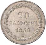 ROMA - VENTI BAIOCCHI 1850 A. IV PAG. 405  ... 