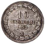 ROMA - DIECI BAIOCCHI 1852 A. VII PAG. 433  ... 