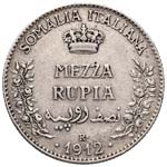 SOMALIA ITALIANA MEZZA RUPIA 1912 PAG. 967  ... 