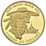 CANADA - CENTO DOLLARI 1989 KM. 169  AU  GR. ... 