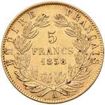 FRANCIA - CINQUE FRANCHI 1858 A KM. 787.1  ... 