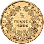 FRANCIA - CINQUE FRANCHI 1860  A KM. 787.1  ... 