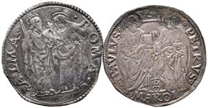 GIULIO II (1503 – 1513) - LOTTO DI 2 ... 