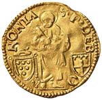 LEONE X (1513 – 1521) - DUCATO  M. 104  AU ... 