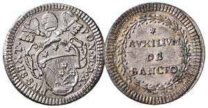 PIO VI (1775 – 1799) - LOTTO DI DUE MONETE ... 