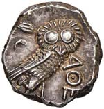 ATTICA - (393 – 300 A.C.) TETRADRACMA  S. ... 