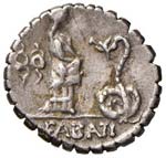 ROSCIA  L. ROSCIUS FABATUS (64 A.C.) DENARIO ... 