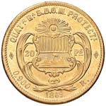 GUATEMALA - REPUBBLICA VENTI PESOS 1869 KM. ... 