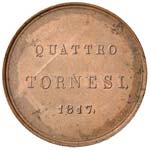 NAPOLI - QUATTRO TORNESI 1817 MIR. 470  CU  ... 