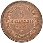ROMA - CINQUE BAIOCCHI 1851 A. VI PAG. 480  ... 