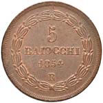 ROMA - CINQUE BAIOCCHI 1851 A. VIII PAG. 485 ... 