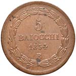 ROMA - CINQUE BAIOCCHI 1854 A. VIII PAG. 485 ... 