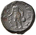 LUCANIA - (CIRCA 215 A.C.) AE 17 SNG.ANS. ... 