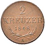 AUSTRIA - DUE KREUZER 1848 KM. 2188  CU  GR. ... 