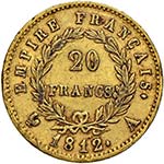 FRANCIA - VENTI FRANCHI 1812 A KM. 695.1  AU ... 
