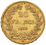 FRANCIA - VENTI FRANCHI 1839 A KM. 750.1  AU ... 