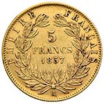 FRANCIA - CINQUE FRANCHI 1857 A KM. 787.1  ... 