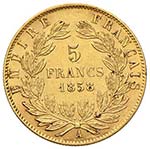 FRANCIA - CINQUE FRANCHI 1858 A KM. 787.1  ... 
