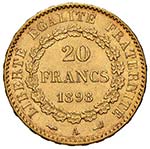FRANCIA - VENTI FRANCHI 1898 A KM. 825  AU  ... 