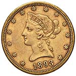 USA - DIECI DOLLARI 1893 ... 