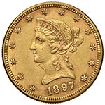 USA - DIECI DOLLARI 1897 ... 