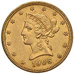 USA - DIECI DOLLARI 1906 ... 