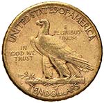 USA - DIECI DOLLARI 1910 S KM. 130  AU  GR. ... 