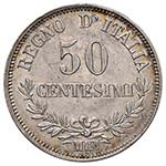 CINQUANTA CENTESIMI 1863 MILANO PAG. 527  AG ... 