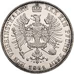 GERMANIA - PRUSSIA TALLERO 1861 FEDERICO ... 